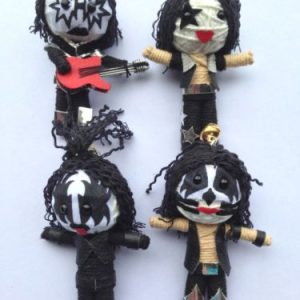 Kiss Set of 4 x Rock Star String Dolls - Demon, Starchild, Space Ace, Catman